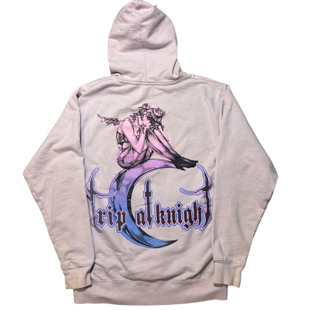 Trippie Redd Trip At Knight Hoodie Mens Large Purple Graphic Tour‎ Sweatshirt